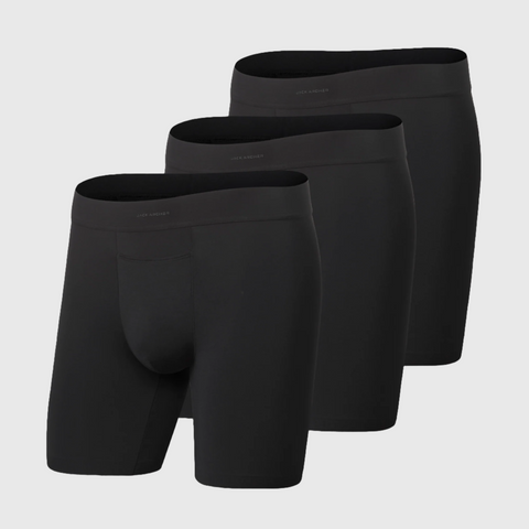 Jetsetter Boxer Brief 3-Pack with Zero-G pouch and MicroModal fabric.