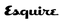 Esquire logo in black