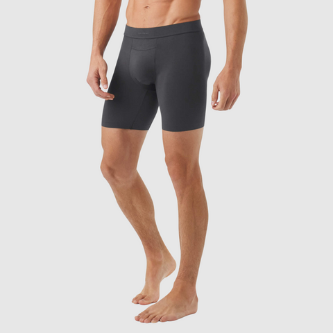 Jetsetter Boxer Brief in dark color designed for comfort and support with MicroModal fabric and Zero-G Pouch.