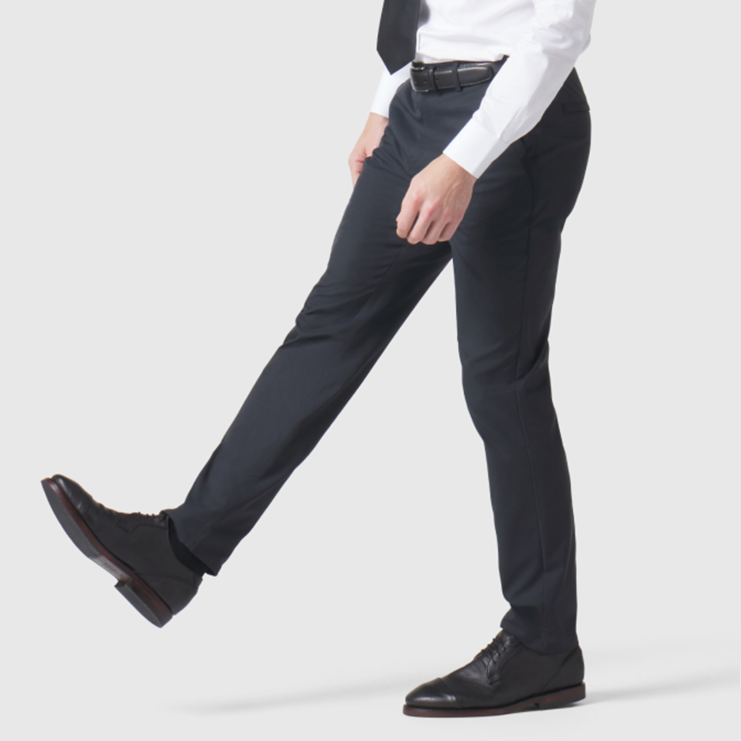 MOON TREE PLANET　line pants sports black Jetsetter Tech Pant - Travel-Friendly Straight Fit Comfort