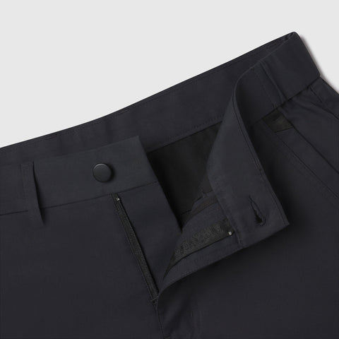 Jetsetter Tech Short in black with durable, innovative fabric and consistent fit.