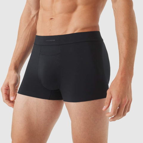 Jetsetter Boxer Brief on male model showcasing supportive pouch and smooth waistband.