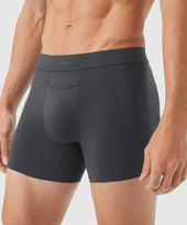Jetsetter Boxer Brief in MicroModal fabric with supportive pouch and anti-odor features.