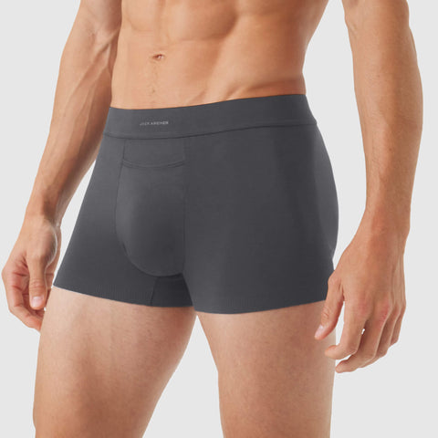Jetsetter Boxer Brief with MicroModal fabric, Zero-G pouch, and flat leg seams.