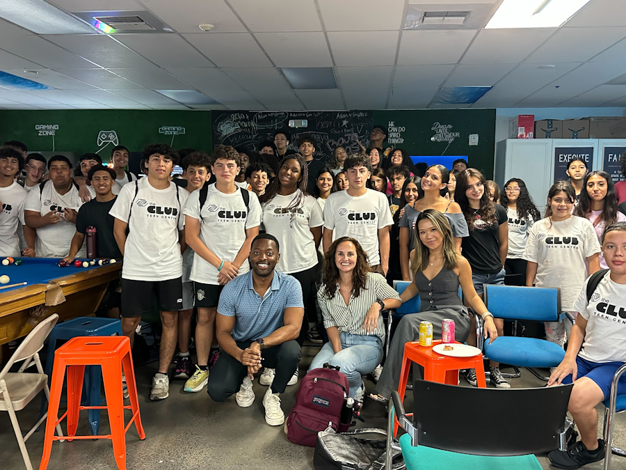 Jack Archer visits the Miami-Dade Boys & Girls Club