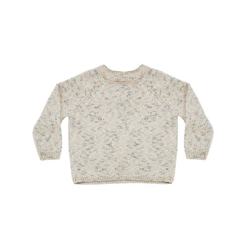 ["Quincy Mae Speckled Knit Sweater | Natural"]