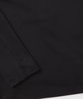 Precision Long Sleeve Tee made from soft organic cotton, black fabric detail.