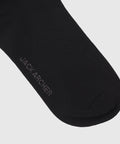 Black 'Anytime Socks' made from premium Pima cotton, durable and breathable.