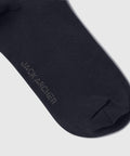 Silky black Anytime Socks made from premium Pima cotton for comfort.
