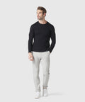 Precision Long Sleeve Tee made from organic cotton, shown on model.