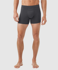 Jetsetter Boxer Brief in black, featuring a comfortable Zero-G Pouch and anti-odor MicroModal fabric.