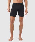 Jetsetter Boxer Briefs in black, featuring MicroModal fabric and Zero-G pouch for ultimate comfort.