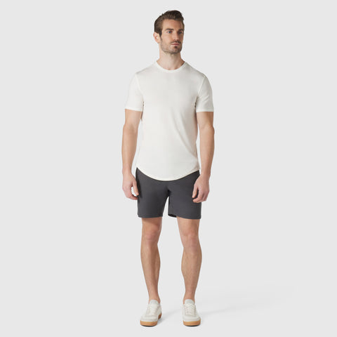 Jetsetter Tech Short 3-Pack modeled, showcasing innovative fabric and consistent fit.
