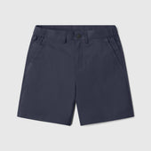 Jetsetter Tech Short in navy, durable fabric, consistent fit.