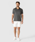 Jetsetter Tech Short in white, comfortable fit, innovative fabric.