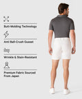 Jetsetter Tech Short with innovative fabric and consistent fit, featuring butt-molding technology and anti-crush gusset.