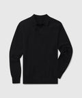 Black Legacy Polo Sweater made from premium viscose blend.