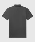 Dark gray Tech Polo with structured collar and tailored back seam for improved posture.