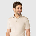 Golf Game Essentials - Deep Blue and Sand Dune Polo Shirt