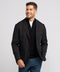 A man wearing the Jetsetter Blazer in True Black, front view