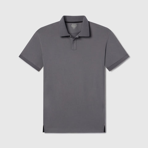 Clubhouse Pique Polo -- Charcoal Gray