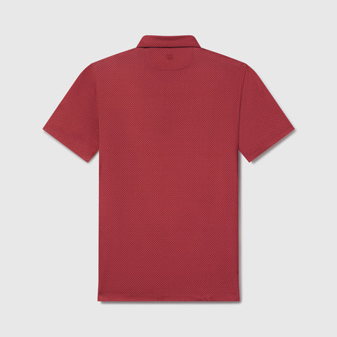 Clubhouse Performance Polo -- Red Brickline