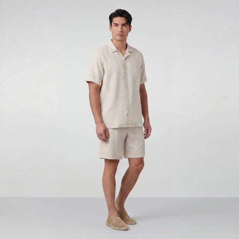 Getaway Linen Short -- Canvas