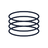 Rebound stretch icon: coiled spring