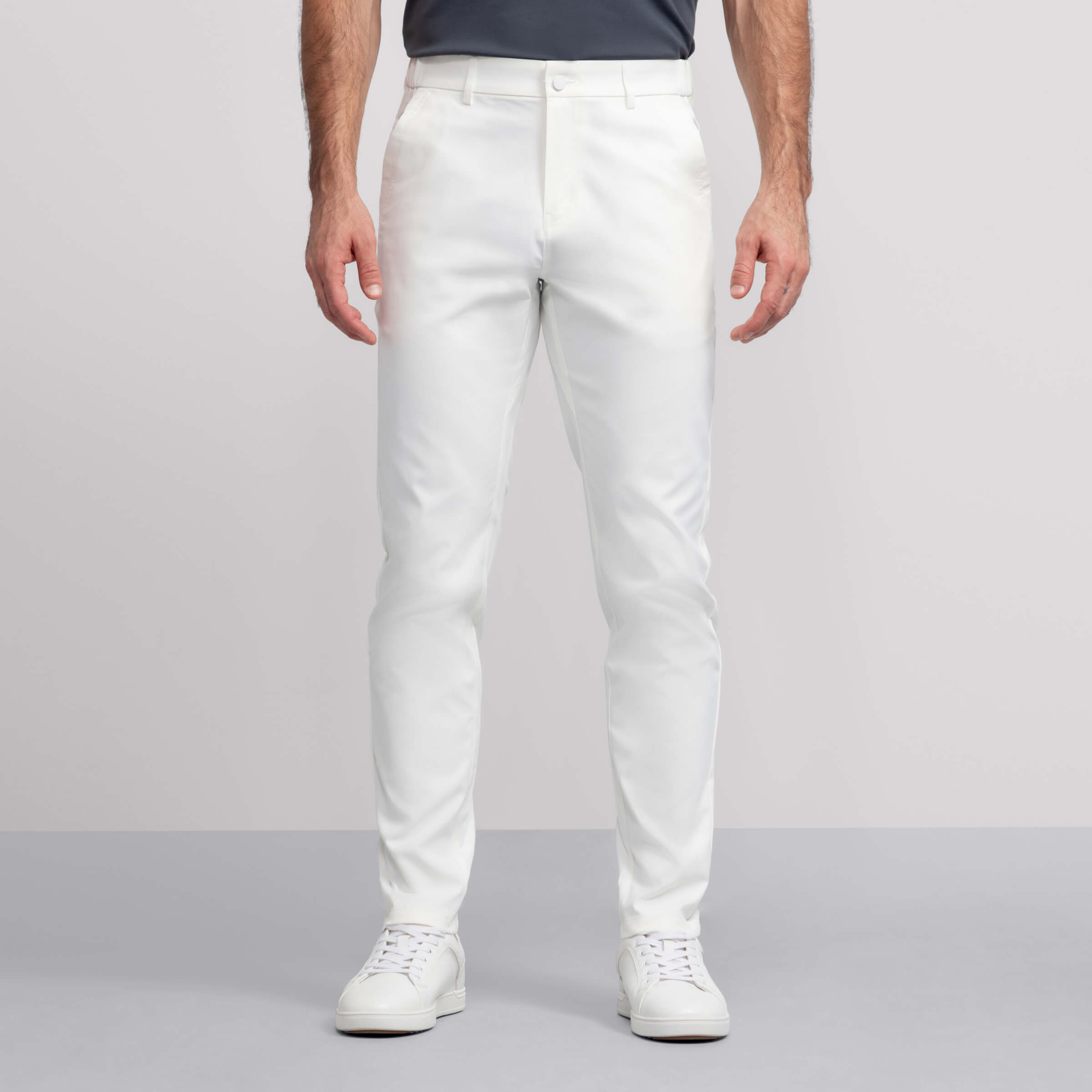 white tech pants