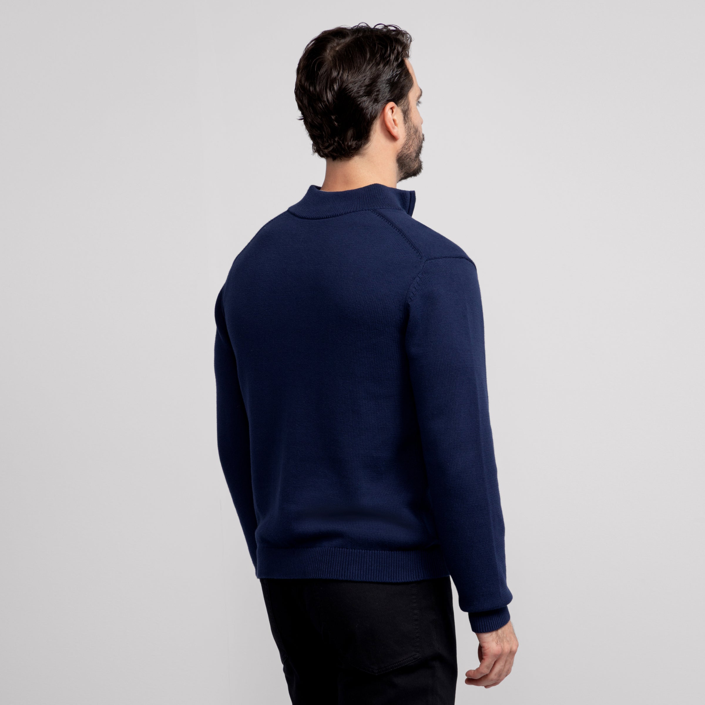 Jetsetter Quarter-Zip Sweater -- Navy – Jack Archer