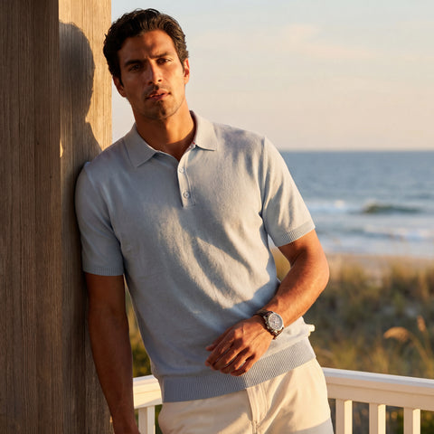 Legacy Resort Polo -- Mist Blue