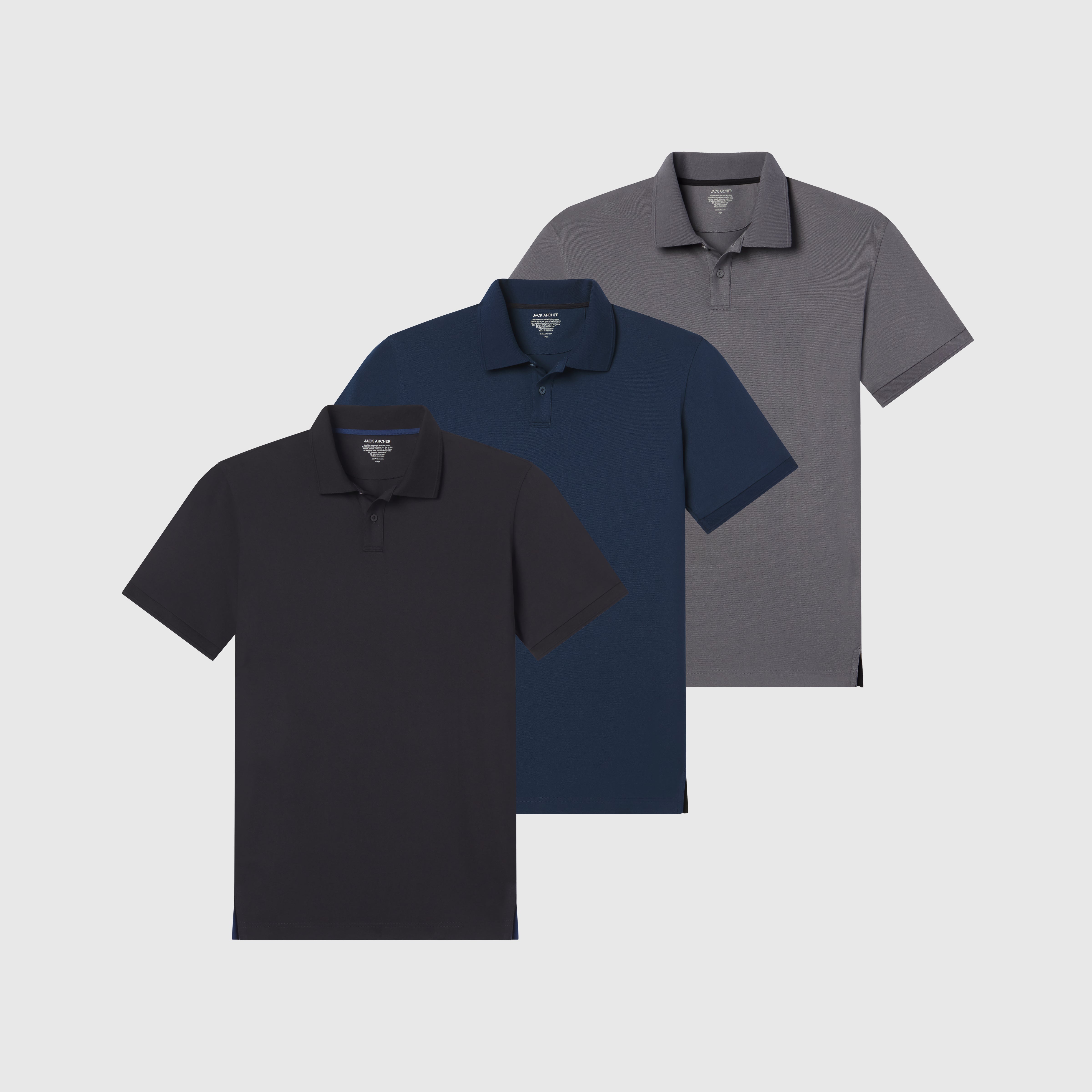 Clubhouse Polo 3-Pack | Men's Golf Polos | Best Value | Jack Archer