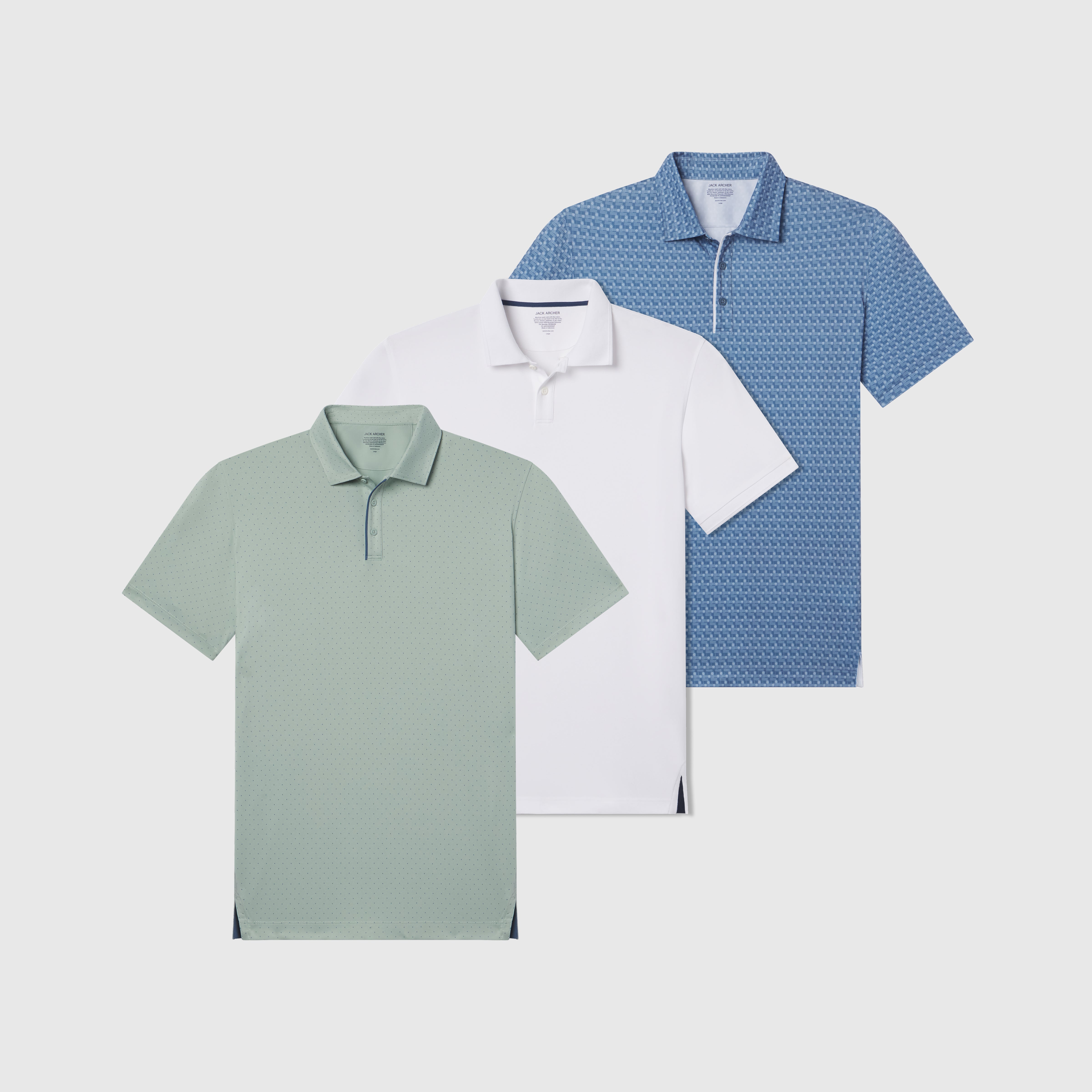 Clubhouse Polo 3-Pack | Men's Golf Polos | Best Value | Jack Archer