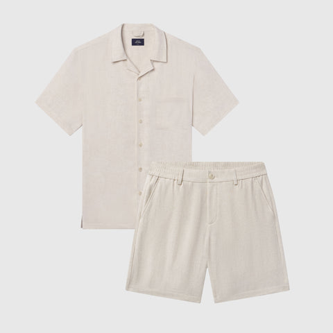 The Getaway Linen Kit collection on white background.