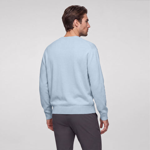 Anytime Crewneck Sweater -- Mist Blue