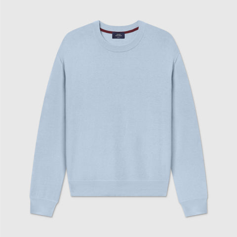 Anytime Crewneck Sweater -- Mist Blue