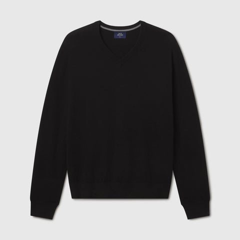 Anytime V-Neck Sweater -- True Black