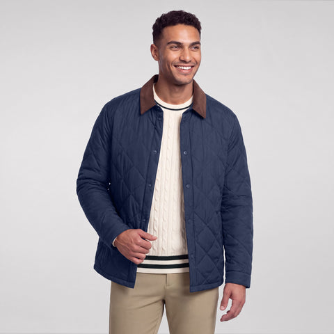 Ashford Quilted Jacket -- Deep Blue
