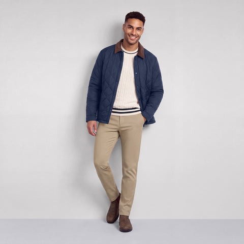 Ashford Quilted Jacket -- Deep Blue