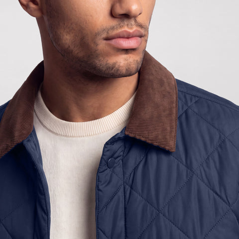 Ashford Quilted Jacket -- Deep Blue