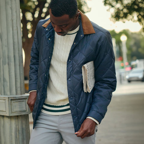 Ashford Quilted Jacket -- Deep Blue