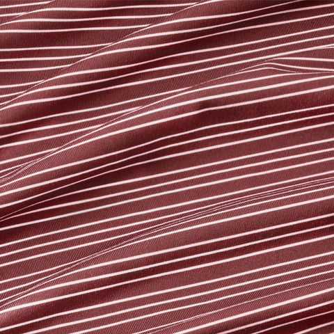 Clubhouse Performance Polo -- Maroon Stripe