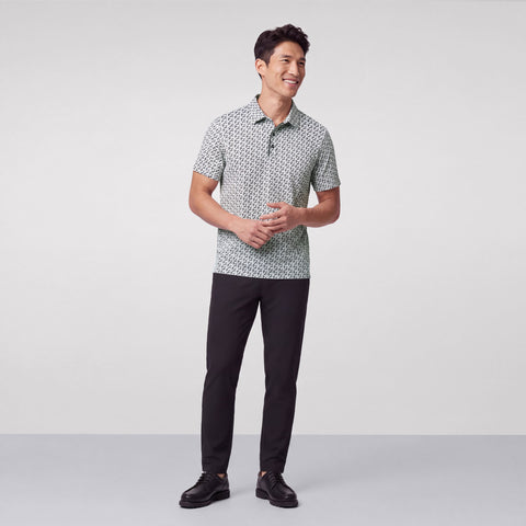 Clubhouse Performance Polo -- Midnight Scatter