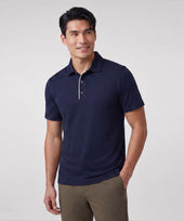 Clubhouse Performance Polo -- Navy Micro Dot