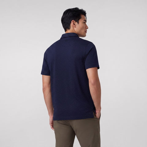 Clubhouse Performance Polo -- Navy Micro Dot