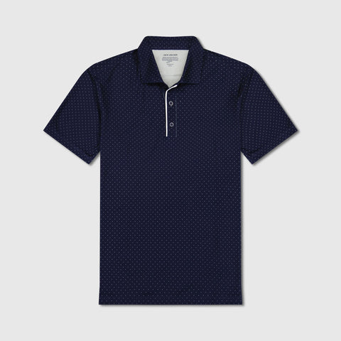Clubhouse Performance Polo -- Navy Micro Dot