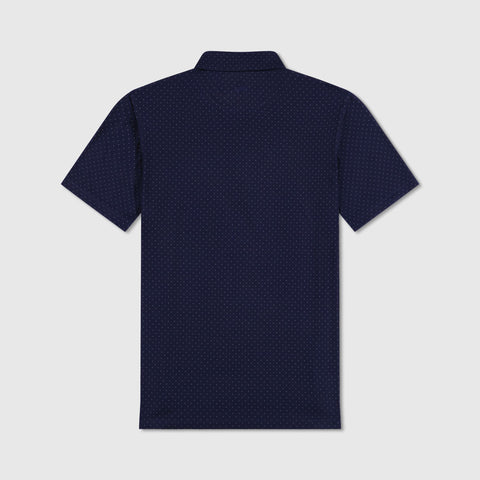 Clubhouse Performance Polo -- Navy Micro Dot