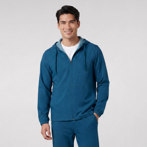 Clubhouse Range Hooded Jacket -- Pacific Blue