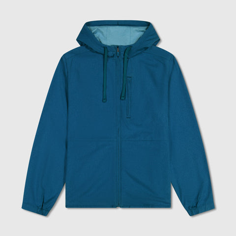 Clubhouse Range Hooded Jacket -- Pacific Blue