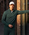 The Clubhouse Range Quarter-Zip in Alpine Green in a lifestyle setting